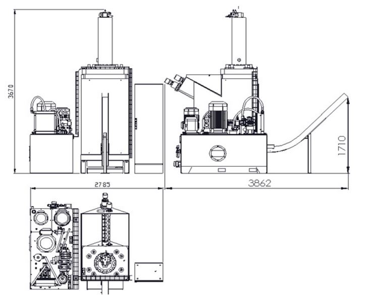 Presse à copeaux pour l'industrie