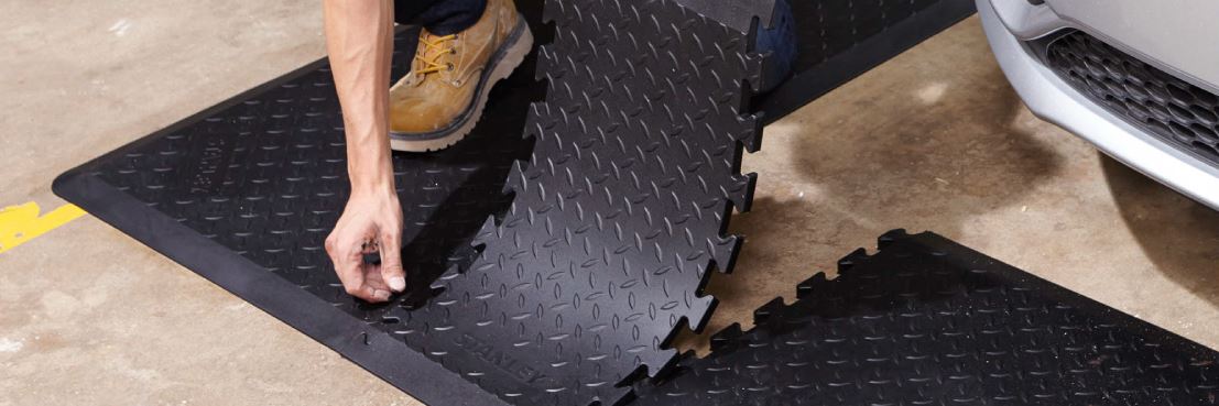 Tapis extensible anti fatigue modulaire