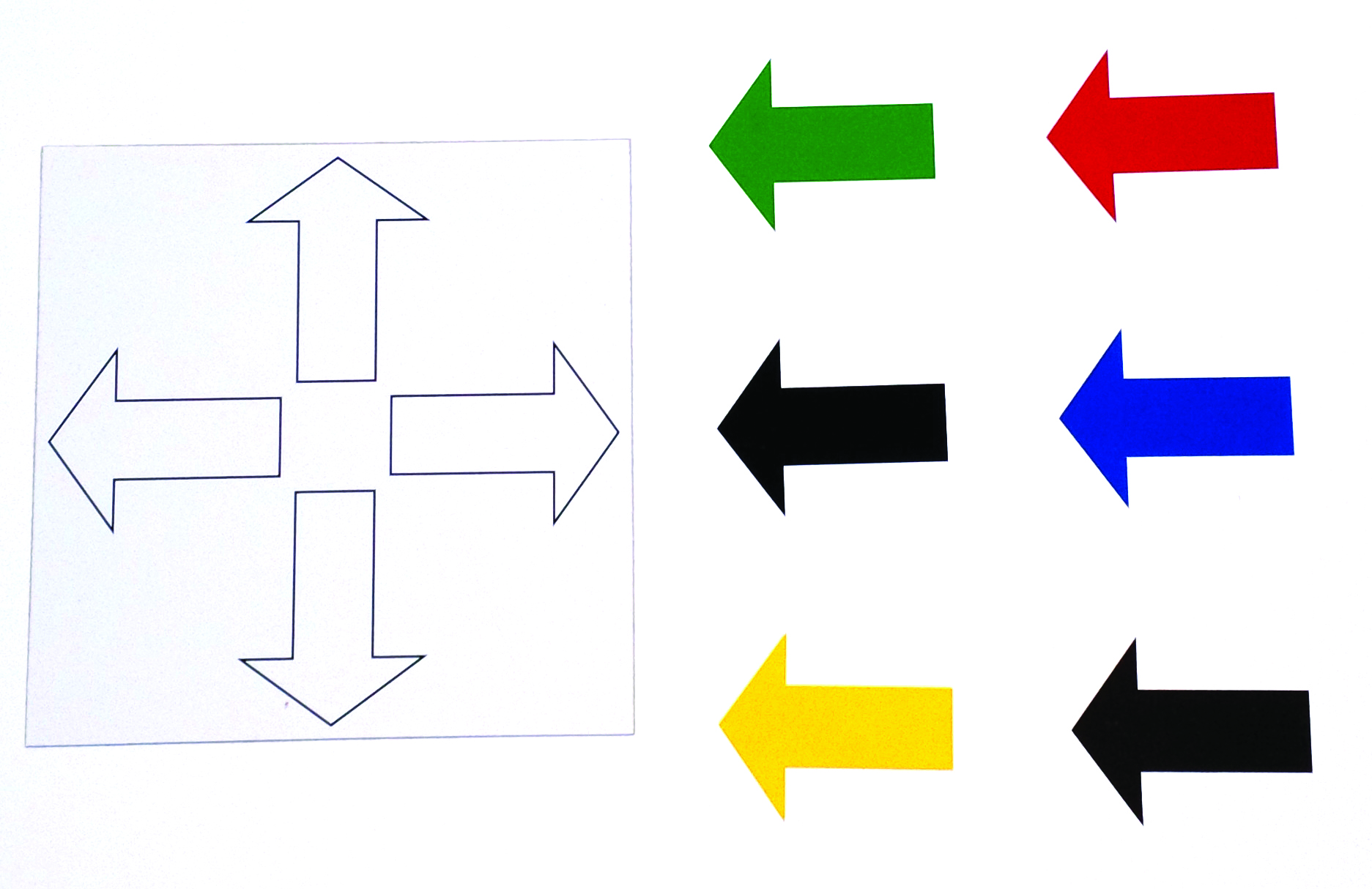 Les flèches d'indication directionnelle pour engin de levage facilitent votre utilisation des radiocommandes.
