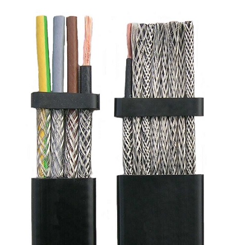 Cable plat d'alimentation électrique