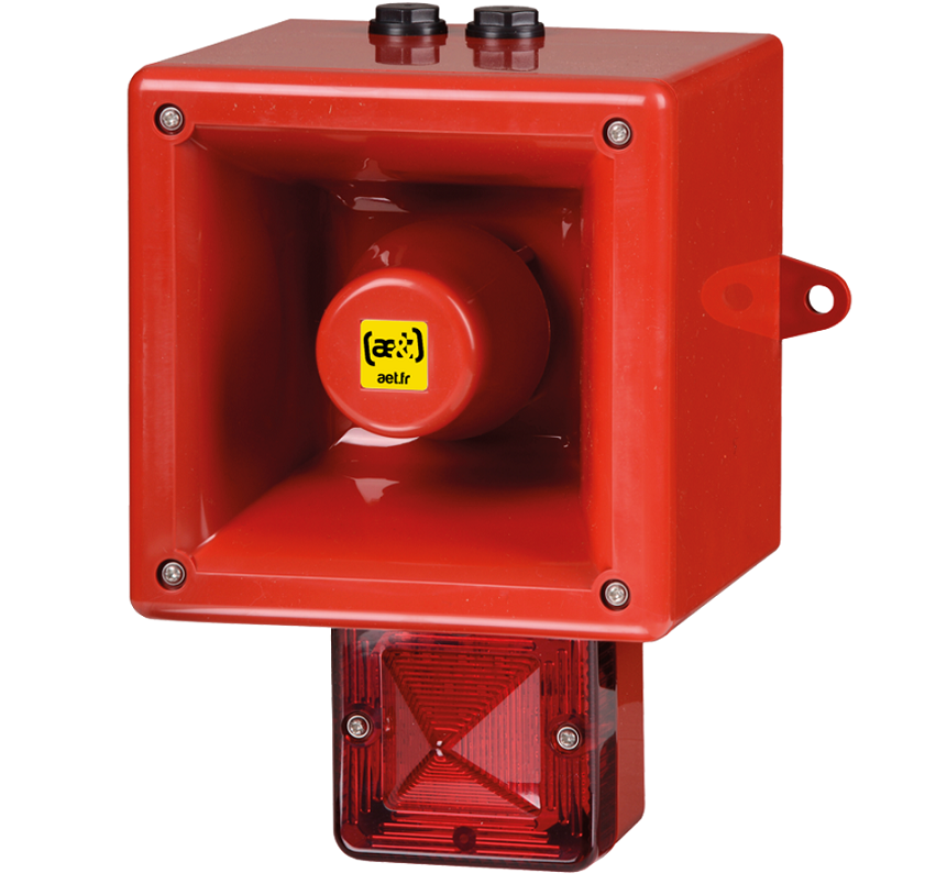 Combiné d'alarme incendie - industrie - marine TONAFLASH® LED 120 dB 64 sons TL112HV2 - ae&t