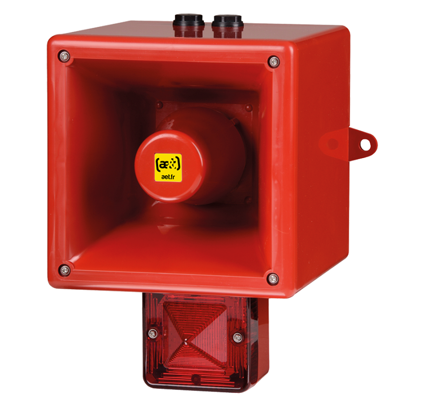 Combiné d'alerte industrielle - incendie - marine LED 124 dB 64 sons TL121HV2 - ae&t