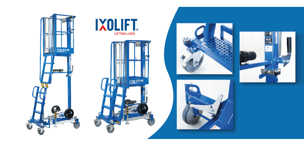 IXOLIFT 400, la solution simple et sûre pour vos besoins d'élévation jusqu'à 4 mètres