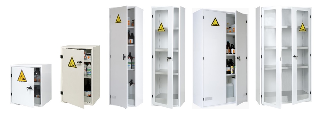 Une armoire produit chimique permet selon les classes et les finitions de stocker des produits toxiques ou des produits corrosifs.