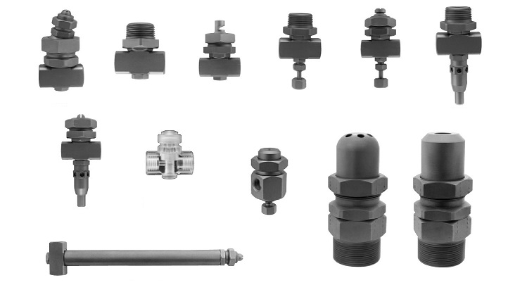 Gamme complète d'atomiseurs pneumatiques et fabrication d'atomiseur sur mesure