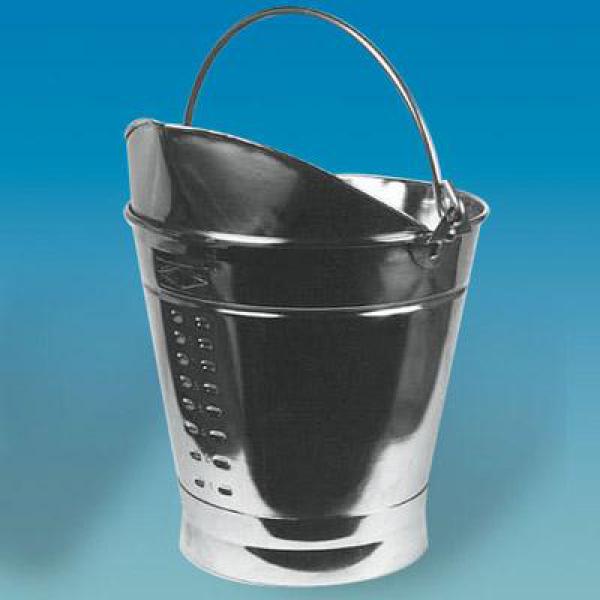 COUVERCLE INOX AVEC POIGNEE POUR SEAU INOX 15 LITRES - Laborat