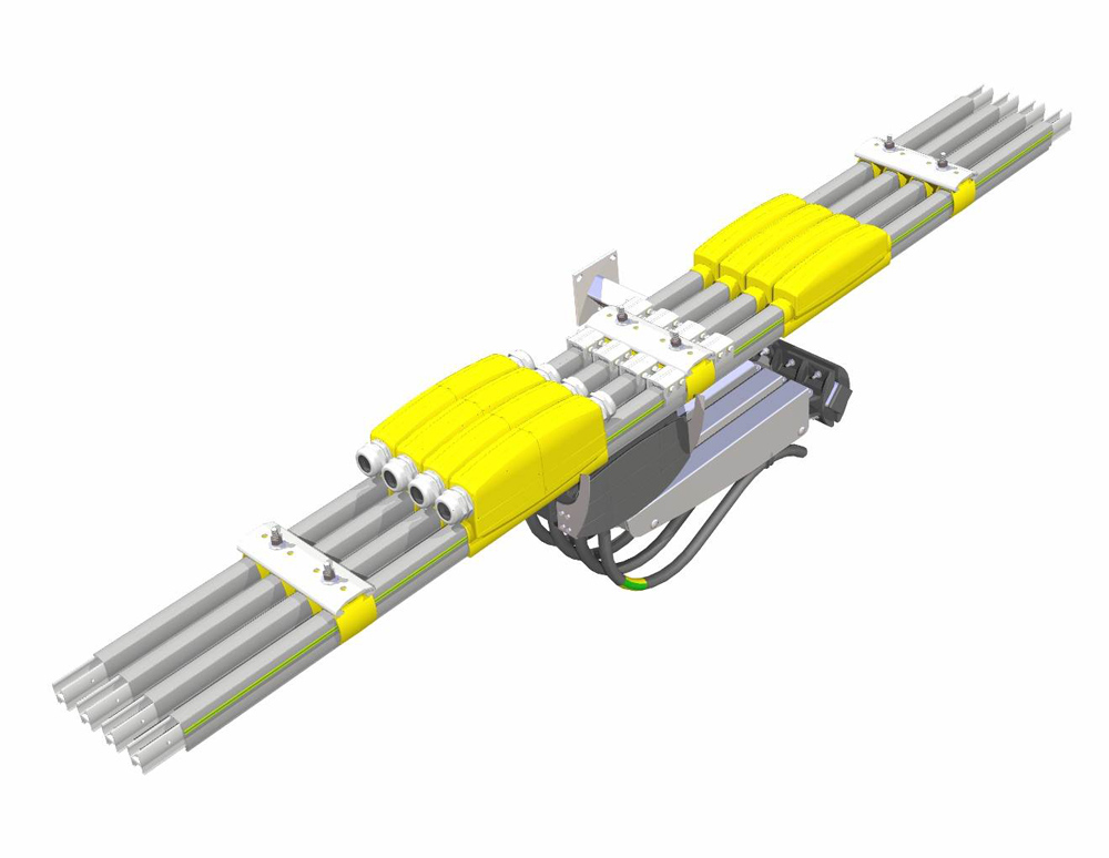 Rail d'alimentation électrique multipolaire