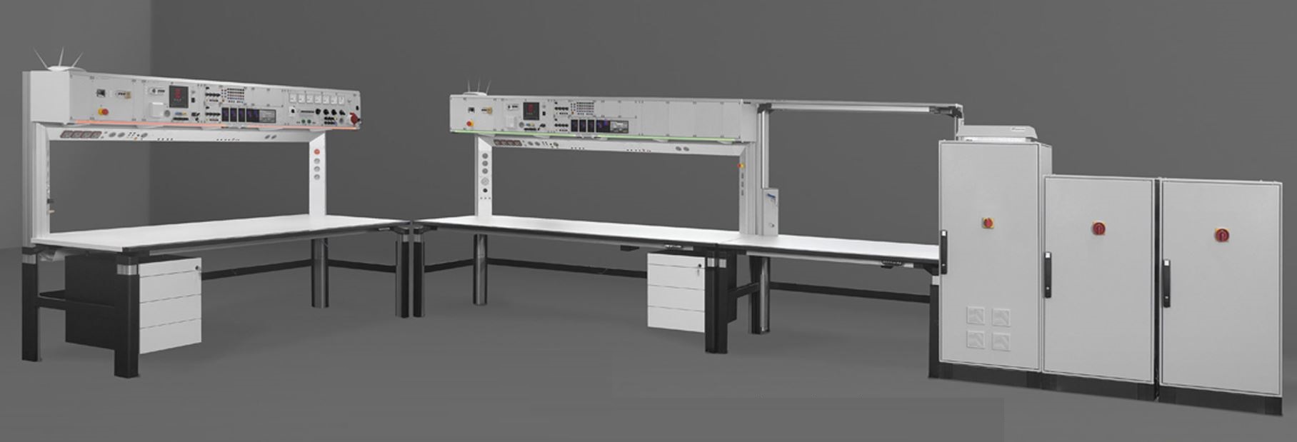 La console d’appareils 19’’ du mobilier électronique Elneos Connect
