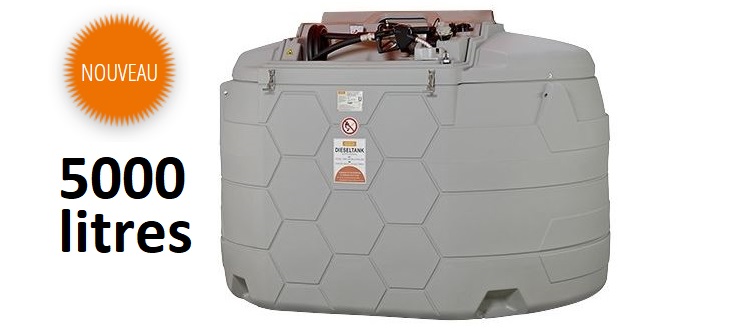 Nouvelle contenance : 5000 litres