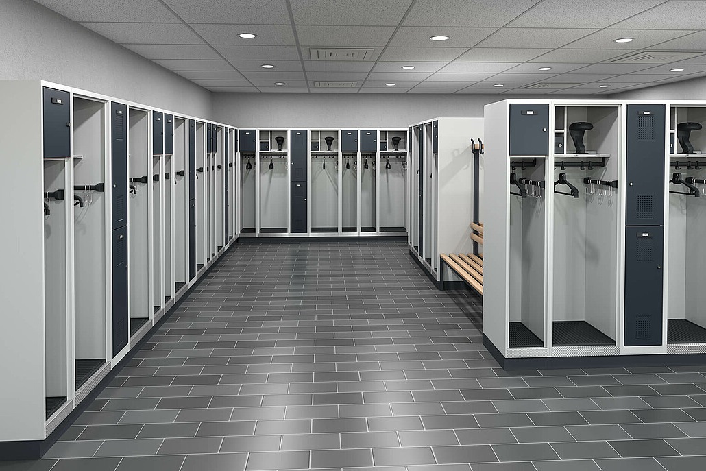  Armoires modulables idéales pour les vestiaires des équipes de sauvetage 