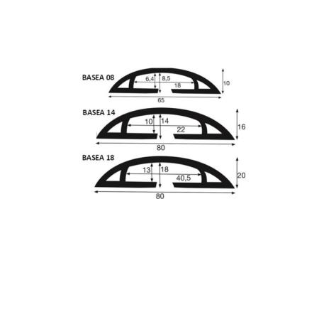 Vente Passage de câbles au sol PVC / élastomère BASEA (CABLE EQUIPEMENTS)