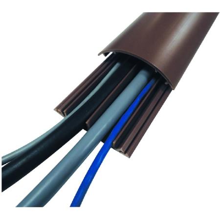 Achat Goulottes de plancher en PVC rigide auto-extinguible - 1 / 2 / 4 câbles - PG