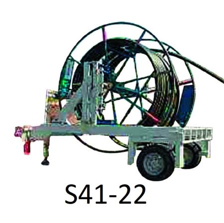 Remorque dérouleuse de chantier 2900 kg - touret type GAZ - non immatriculable