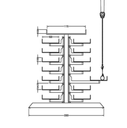 Devis Cantilever à bras extractible 100% - extraction manuelle