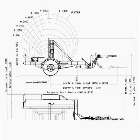 Achat Remorques dérouleuses de tourets IBN S2000/L