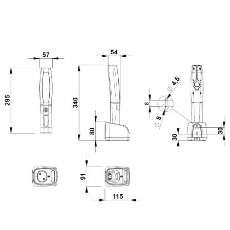 Achat Baladeuse LED grande autonomie rechargeable BLR-19
