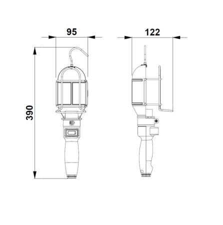 Achat Baladeuse à ampoule filaire pour applications industrielles CA20