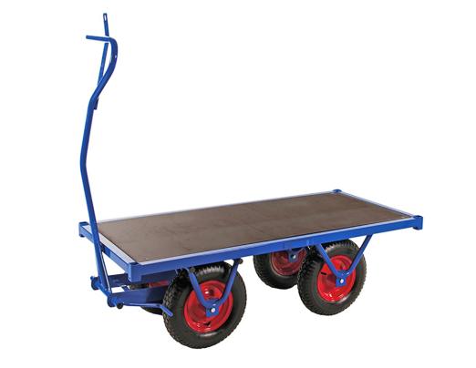 Chariot remorque à roues increvables 800 kg - KM330150PF - HABRIAL MANUTENTION