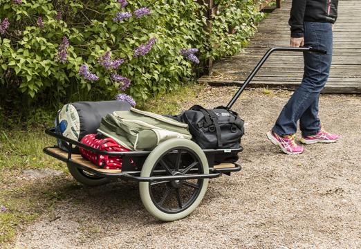 Char à bras à plateau bas et roues anticrevaison 150 kg - KM07300 - HABRIAL MANUTENTION