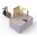 Barrière écluse basculante avec porte SG6