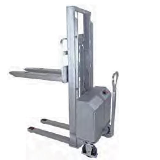 Gerbeur inox à levée électrique et déplacement manuel XB 12V evo INOX - HABRIAL MANUTENTION