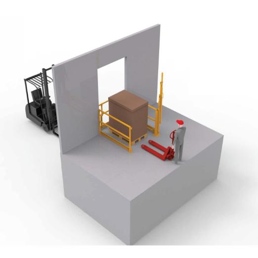 Barrière écluse pour sas traversant une cloison SG3T - AC2M