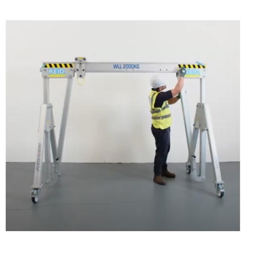 Portique de levage démontable - assemblable par une personne seule - REID LIFTING FRANCE