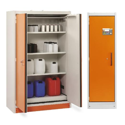 Armoire anti-feu PROline 1-2 portes pour petits récipients EN 14470-1 - CEMO FRANCE