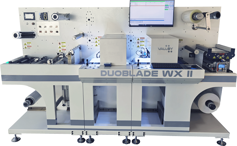 Système de découpe d'étiquettes numérique Valloy DuobladeWX II - TASCO