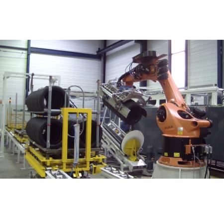 Manutention automatisée de pneumatiques