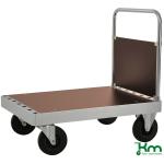 Chariot plateforme à dossier de manutention manuelle - 800 kg - ACTIVERGO