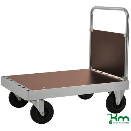 Chariot plateforme à dossier de manutention manuelle - 800 kg