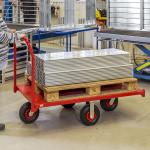 Chariot plateforme manuel pour palette - charge longue 1200 kg - ACTIVERGO