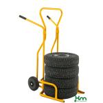 Diable acier porte pneus à roues gonflables - 200 kg - ACTIVERGO