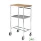 Achat Table de travail mobile à roulettes - 1 plateau + 2 tablettes