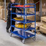 Chariot desserte haut 3,4 ou 5 étagères réversibles 250 kg - KM4124-EB - ACTIVERGO