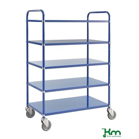 Chiffrage Chariot desserte haut 3,4 ou 5 étagères réversibles 250 kg - KM4124-EB