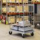 Chariot de manutention à tablettes grillagé - 800 kg