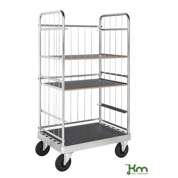 Achat Chariot de manutention à tablettes grillagé - 800 kg
