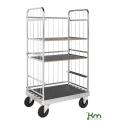 Achat Chariot de manutention à tablettes grillagé - 800 kg