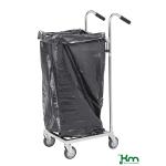 Chariot ESD pour sacs poubelles - 125L à poignées ergonomiques - ACTIVERGO
