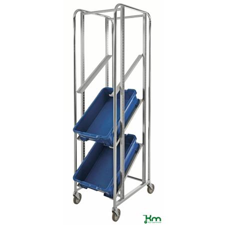Devis Chariot ESD porte-bacs 600x400 à étagères inclinables