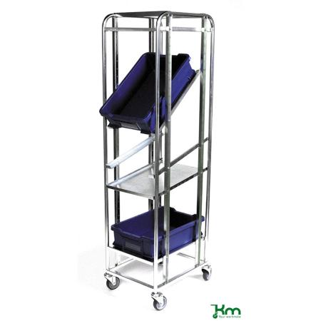 Achat Chariot ESD porte-bacs 600x400 à étagères inclinables