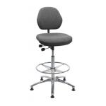 Siège atelier rembourré ESD 5 branches avec repose-pieds - Aktiv - ACTIVERGO