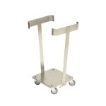 Support porte-sac poubelle inox C3 mobile - 60/125 litres - ACTIVERGO