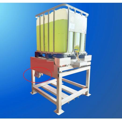 Inclineur vidangeur de cuve IBC à système de pesage intégré - ARINOX