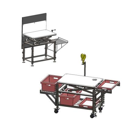 Devis Poste de travail inox ergonomique à hauteur réglable manuelle