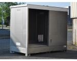 Conteneur de stockage inox pour produits corrosifs - rétention 1100 litres - DIFOPE