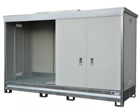 Conteneur isolé M0 M1 1 niveau pour stockage extérieur en rétention