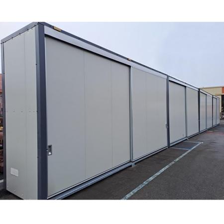 Container de stockage extérieur isolé 2 niveaux à produits chimiques